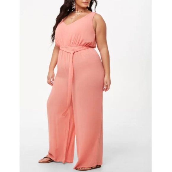 F21+ Wide Leg Jumpsuit - Picture 1 of 16